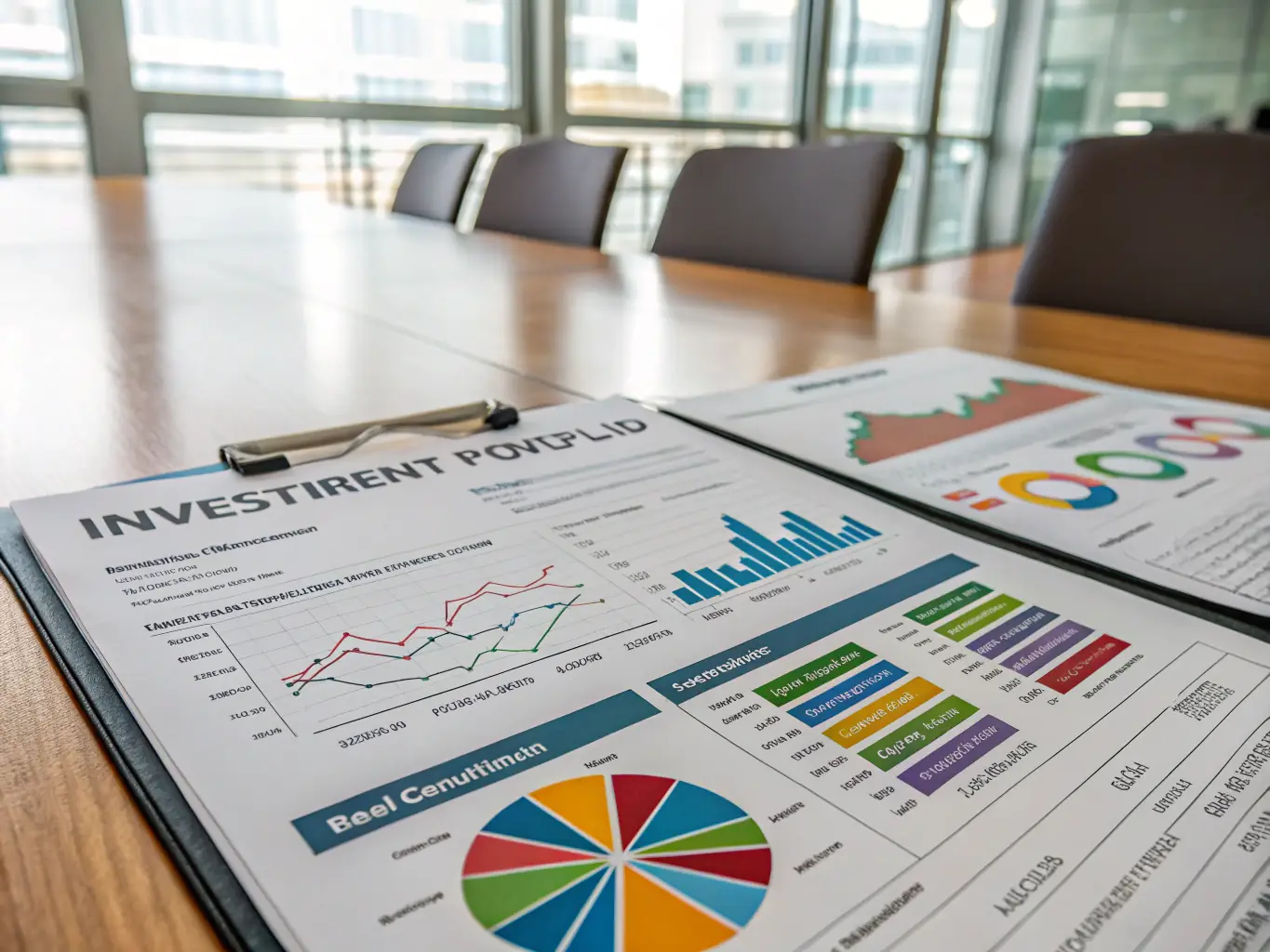 An image of a diversified investment portfolio displayed on a tablet, representing portfolio optimization.